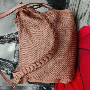 Borse In Pelle Pink Leather Bag